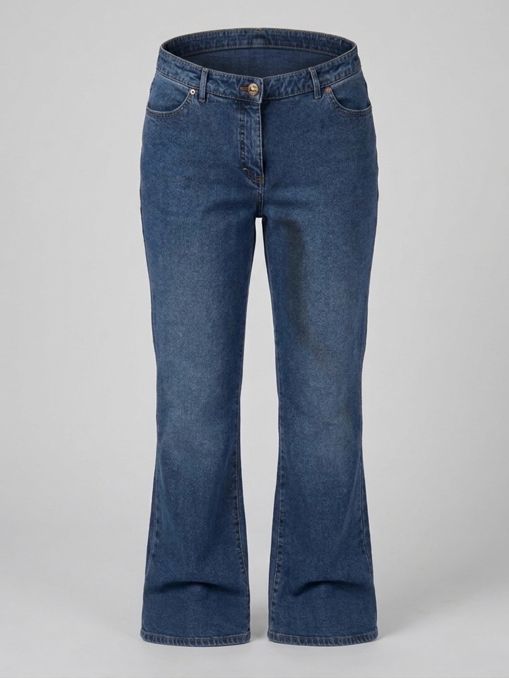 St. John Collection by Marie Gray Raw Hem Cotton Blue Jeans Sz. 8
